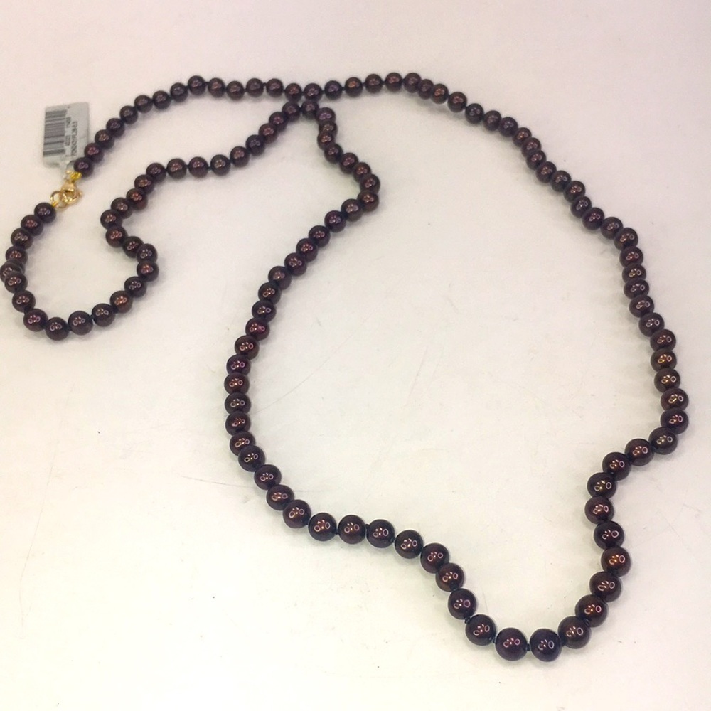 New Chocolate fresh water cultured pearls 5-5.5mm 28" long
